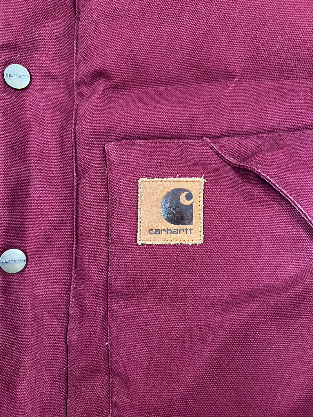 Carhartt Burgundy and Black Vest