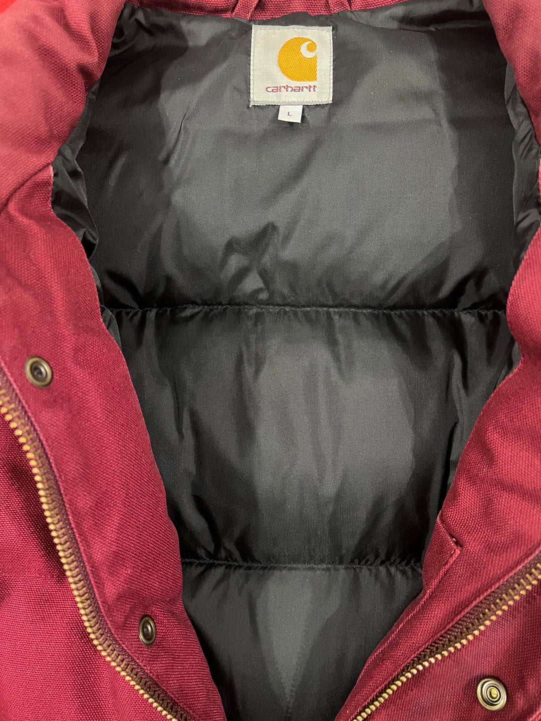 Carhartt Burgundy and Black Vest