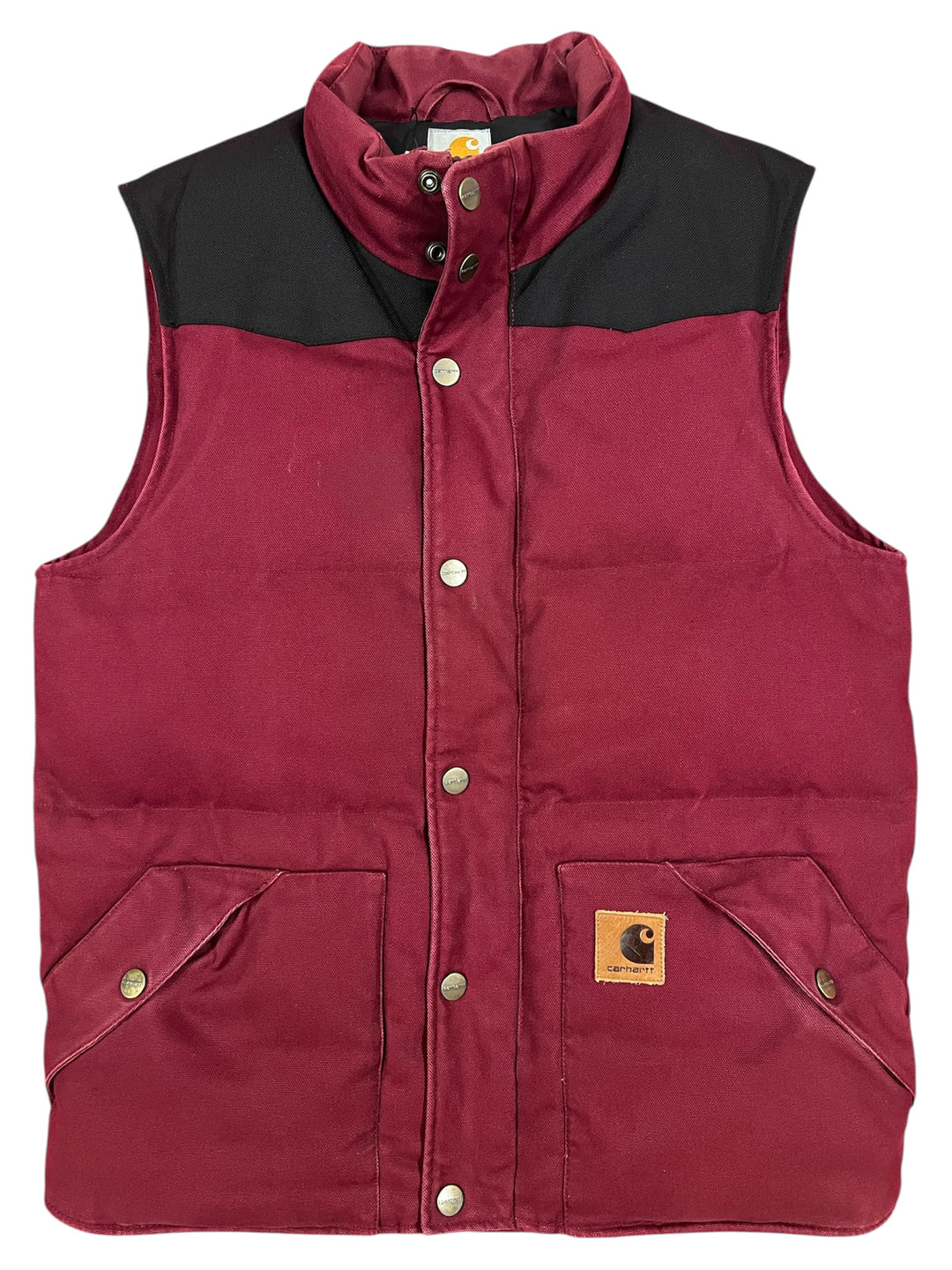 Carhartt Burgundy and Black Vest
