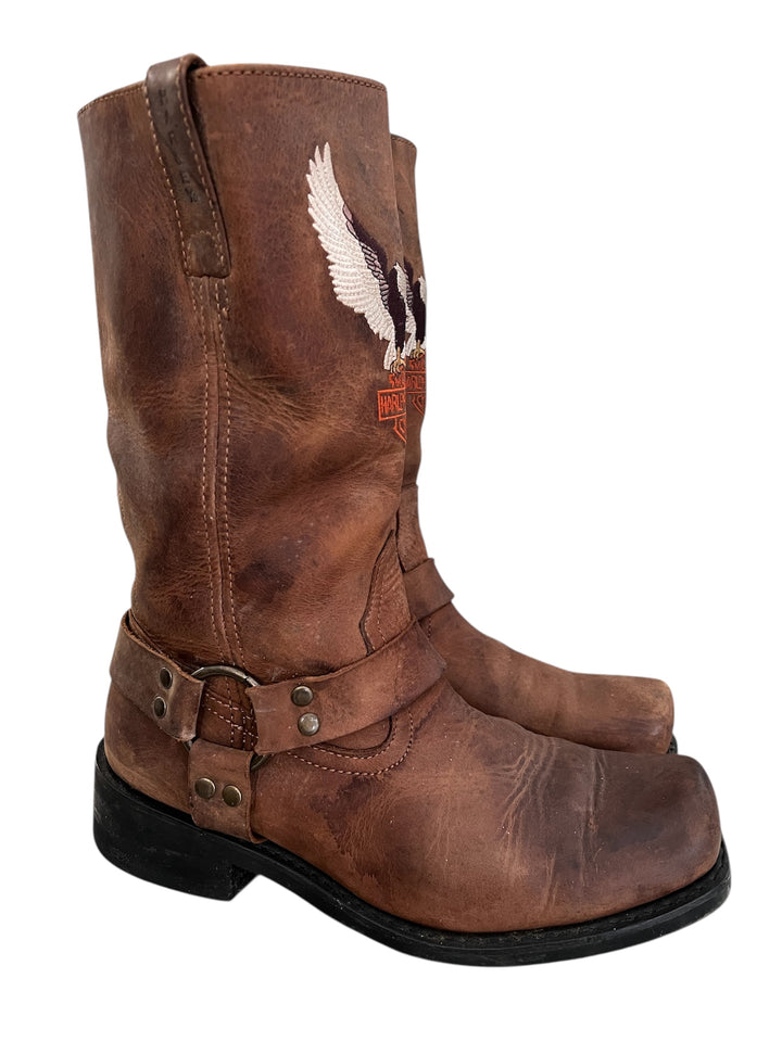 Harley Davidson Leather Biker Boots