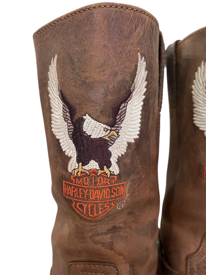 Harley Davidson Leather Biker Boots