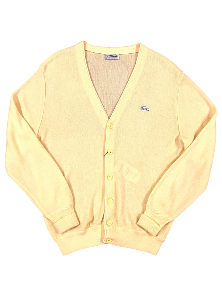 Lacoste Yellow Cardigan Sweater