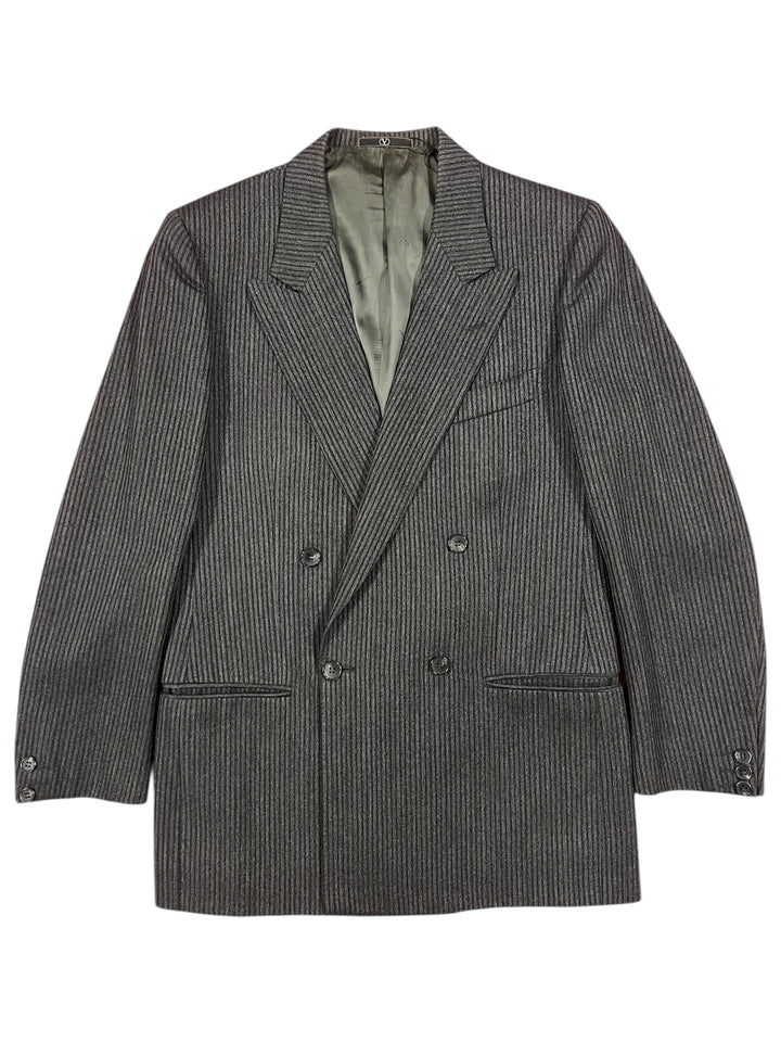 Valentino Grey Pinstripe Double Breast Jacket