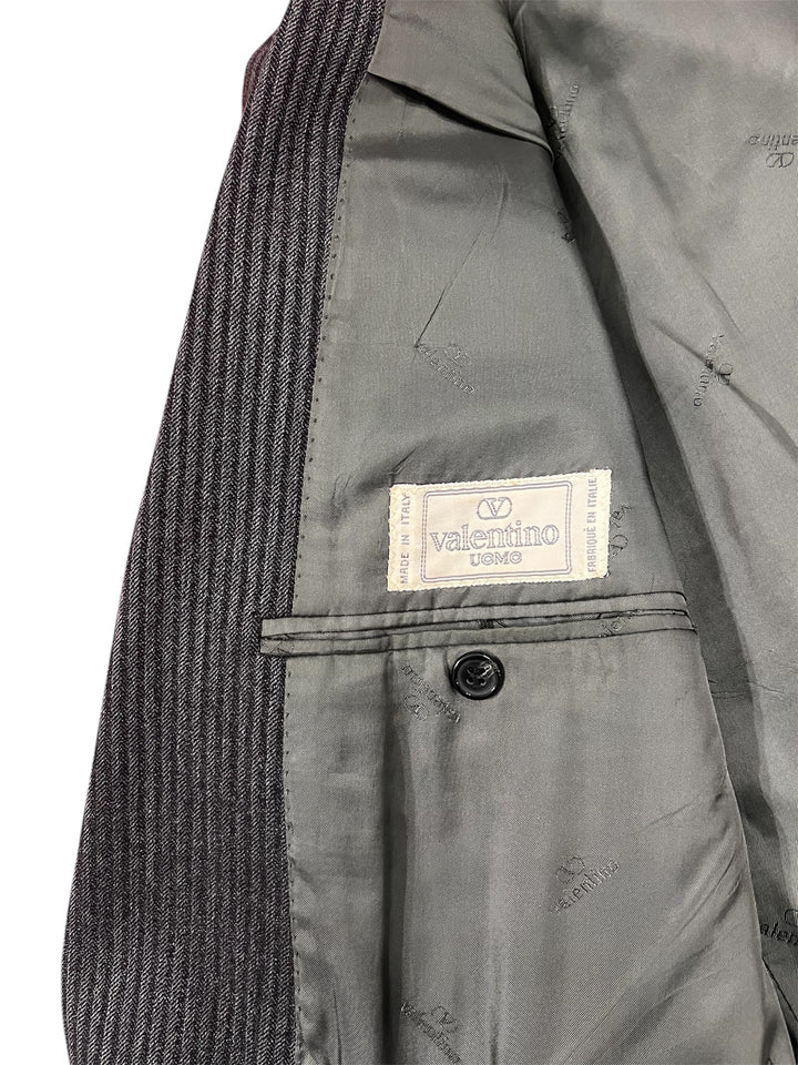 Valentino Grey Pinstripe Double Breast Jacket