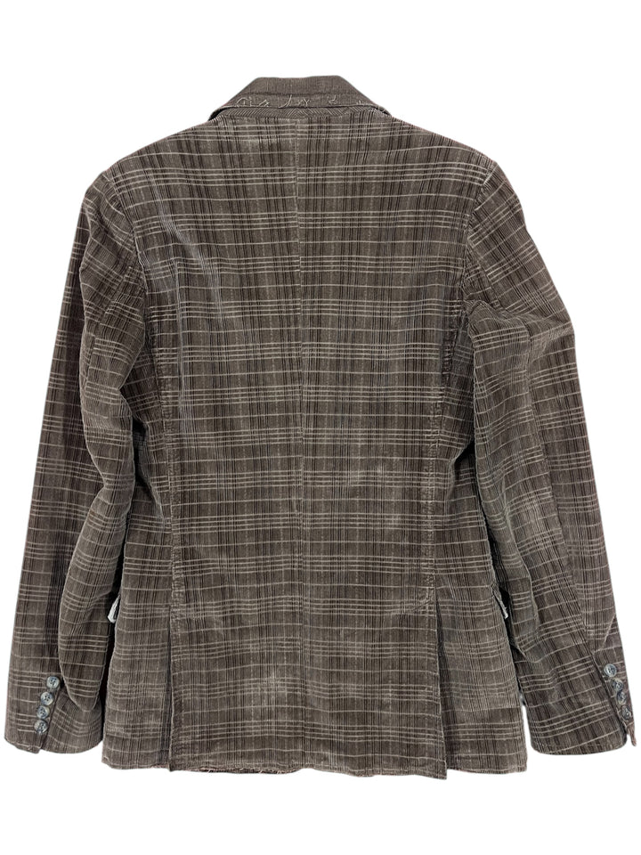 Dolce & Gabbana Brown Corduroy Blazer Jacket