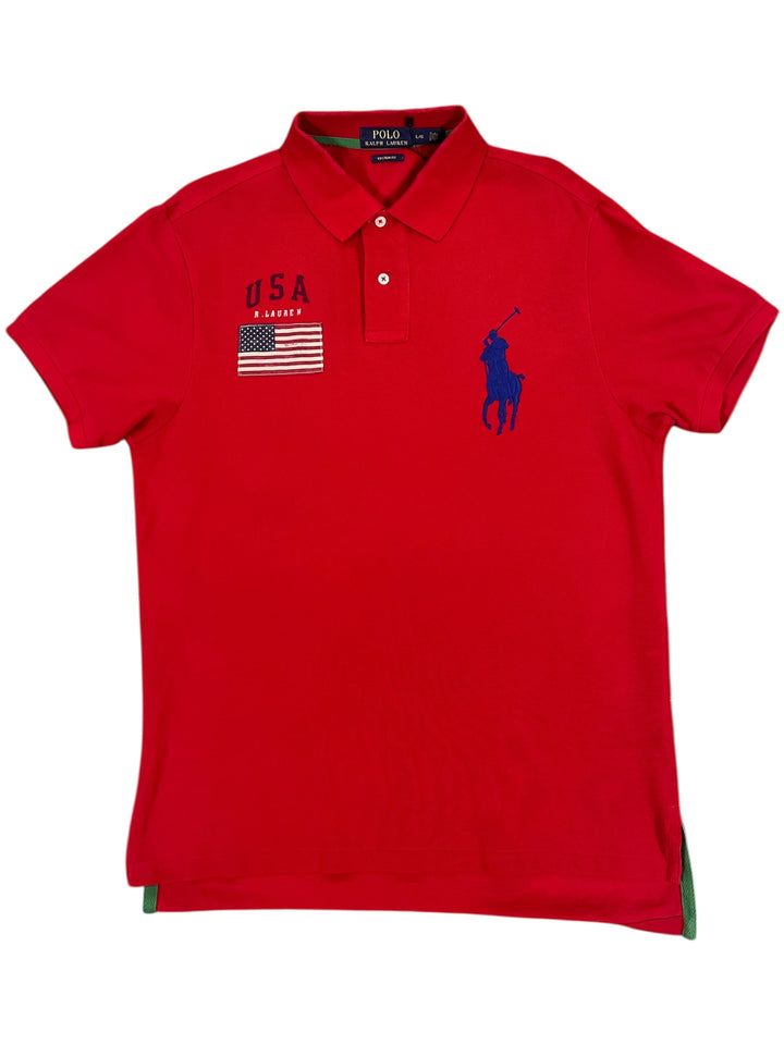 Ralph Lauren Big Logo Red Polo Shirt