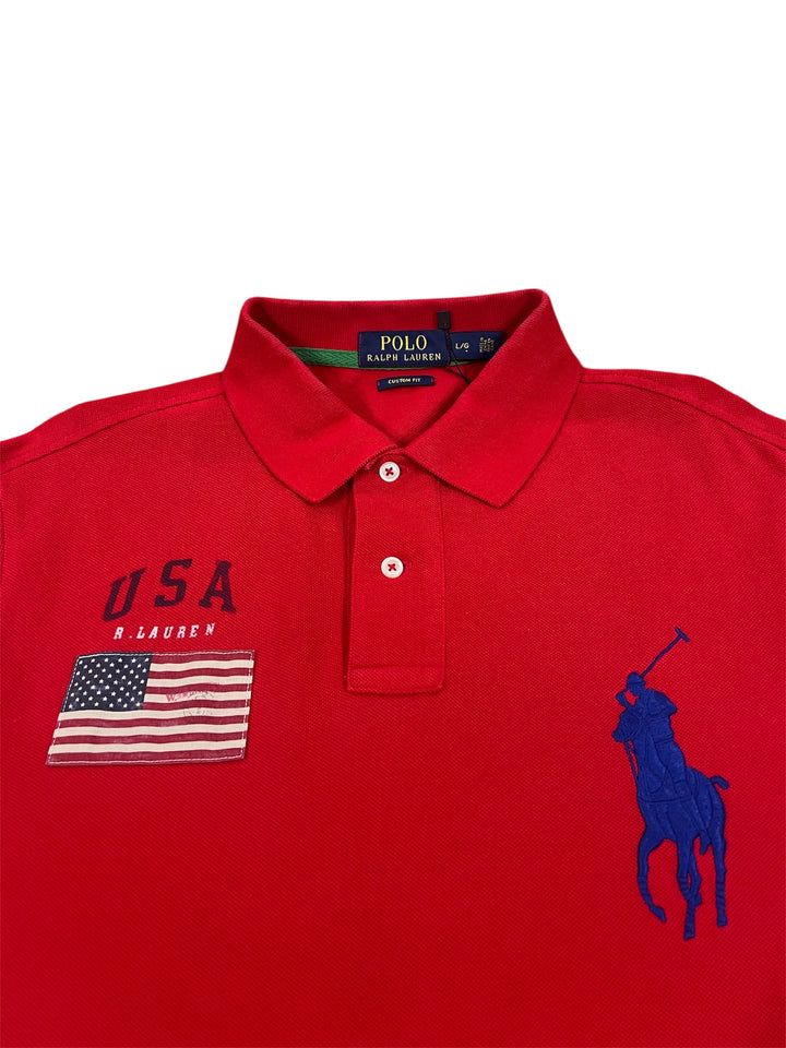 Ralph Lauren Big Logo Red Polo Shirt