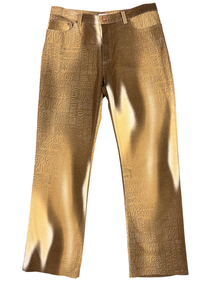 Roberto Cavalli All Over Monogram Pants