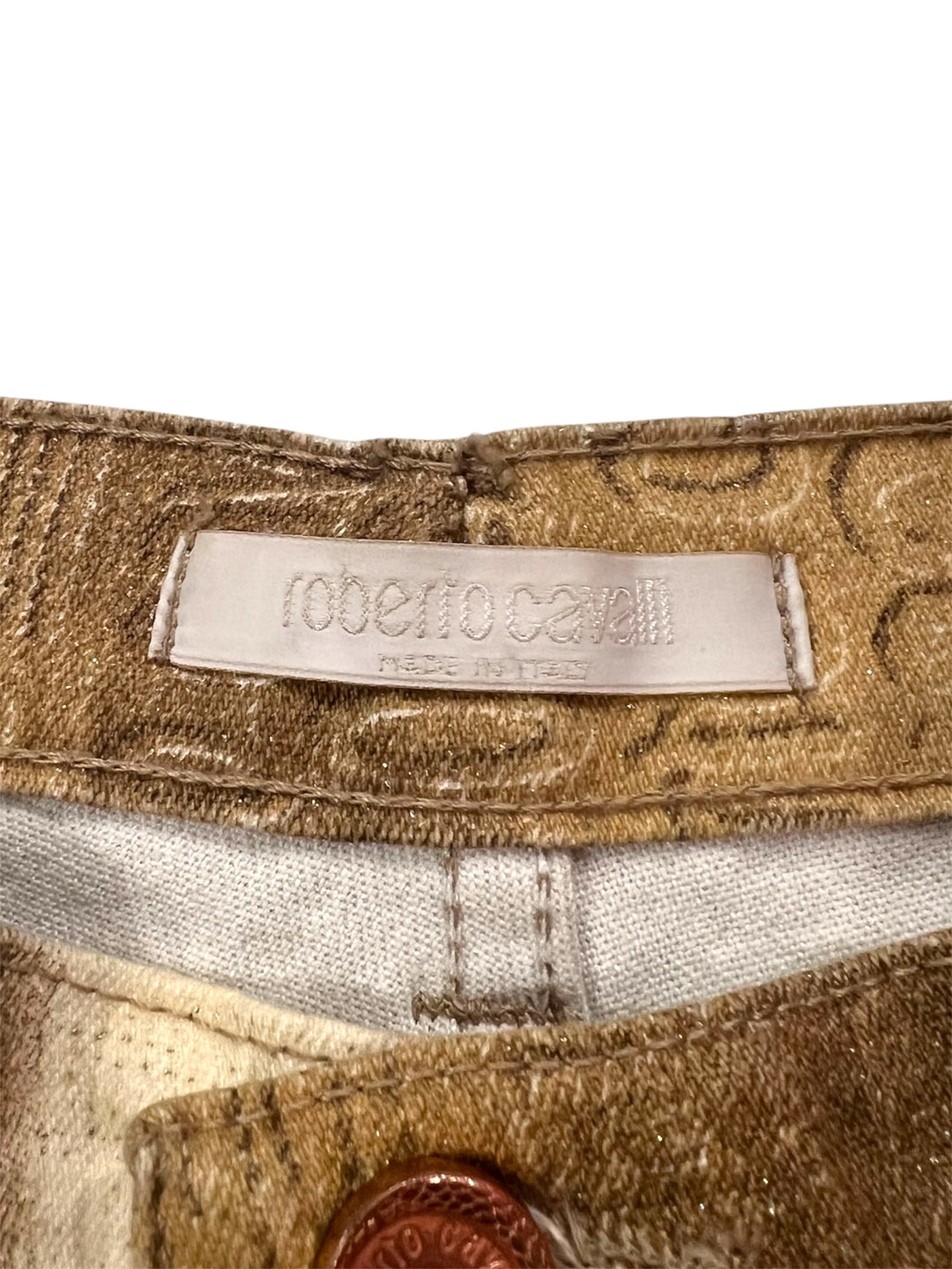 Roberto Cavalli All Over Monogram Pants