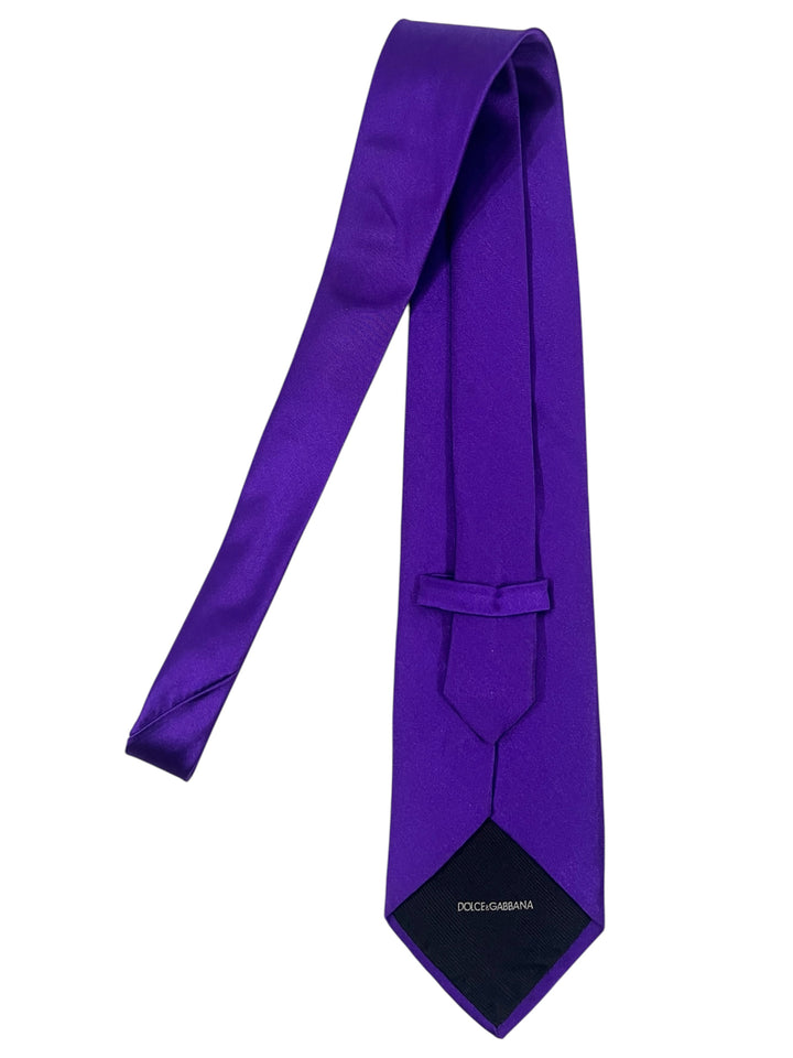 Dolce & Gabbana Y2K Satin Silk Tie