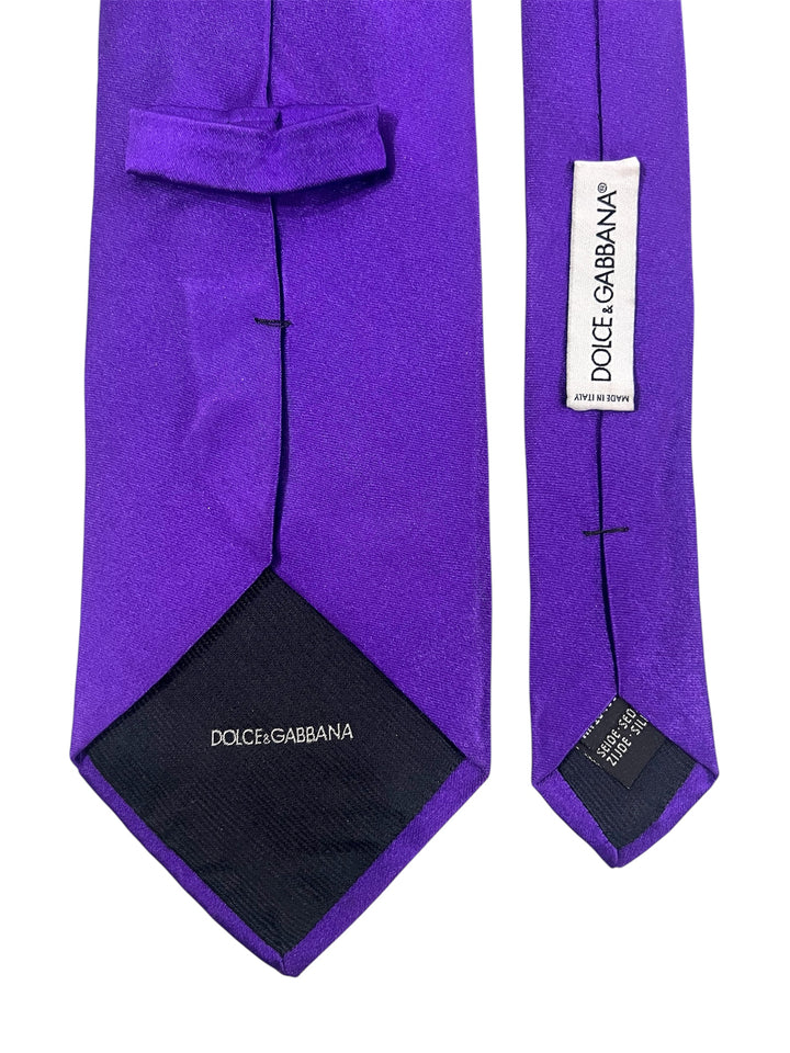 Dolce & Gabbana Y2K Satin Silk Tie
