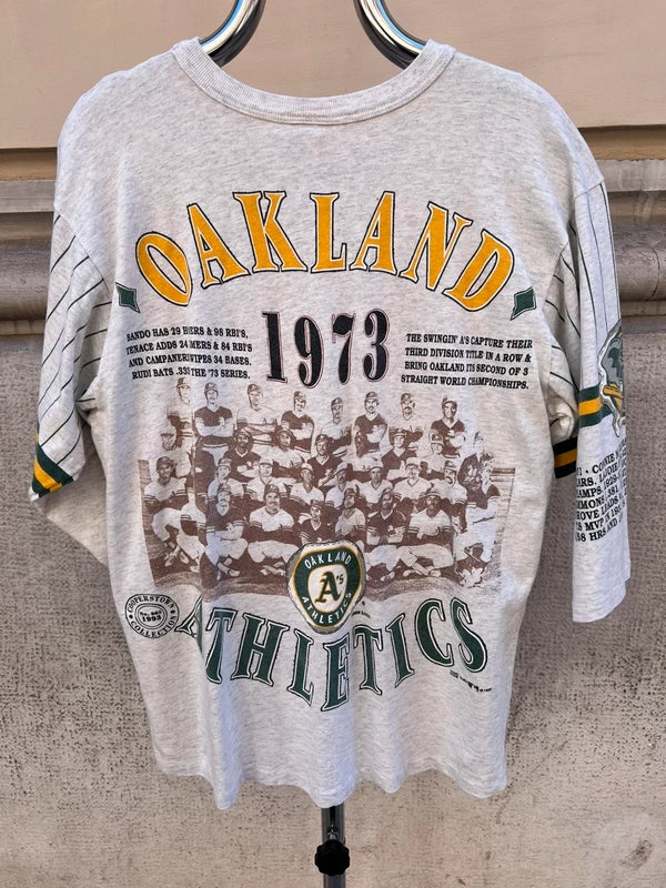 1993 Long Gone MLB Oakland Athletics 3/4 Sleeve Single Stitch T-Shirt