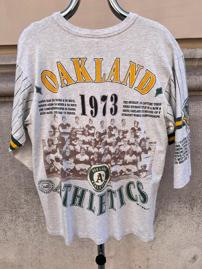 1993 Long Gone MLB Oakland Athletics 3/4 Sleeve Single Stitch T-Shirt