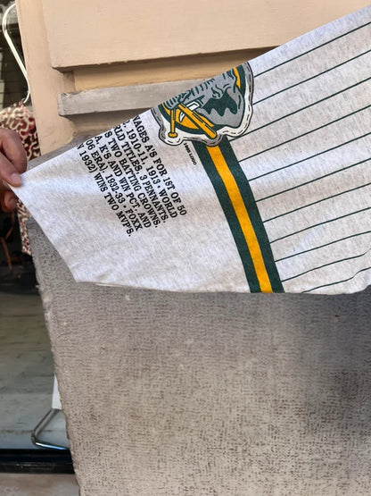 1993 Long Gone MLB Oakland Athletics 3/4 Sleeve Single Stitch T-Shirt