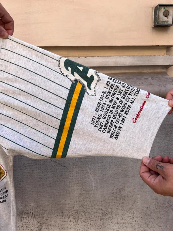 1993 Long Gone MLB Oakland Athletics 3/4 Sleeve Single Stitch T-Shirt