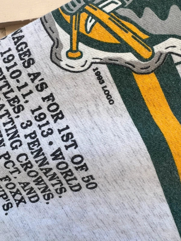 1993 Long Gone MLB Oakland Athletics 3/4 Sleeve Single Stitch T-Shirt