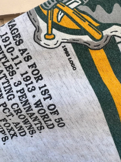 1993 Long Gone MLB Oakland Athletics 3/4 Sleeve Single Stitch T-Shirt