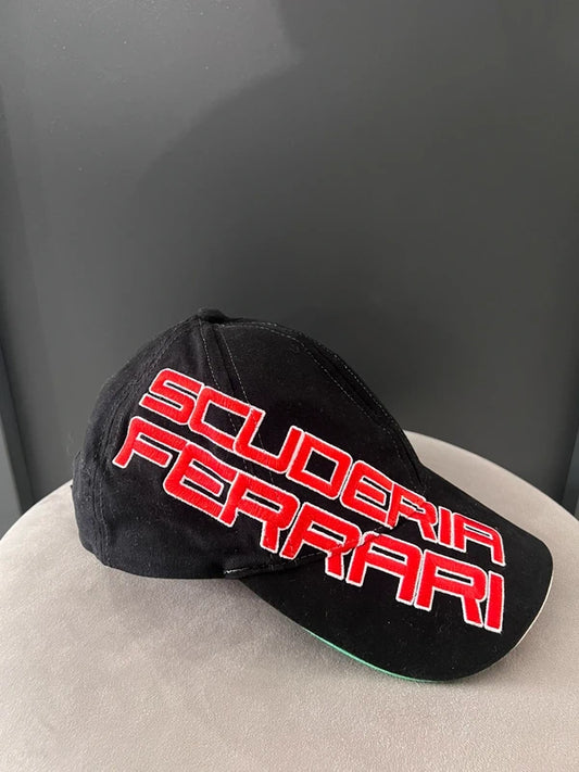 Y2K Scuderia Ferrari Black Adjustable Cap