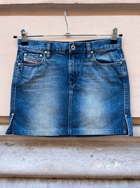 Y2K Diesel Industry Denim Mini Skirt