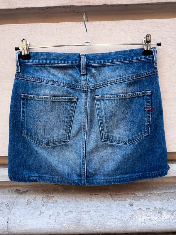 Y2K Diesel Industry Denim Mini Skirt