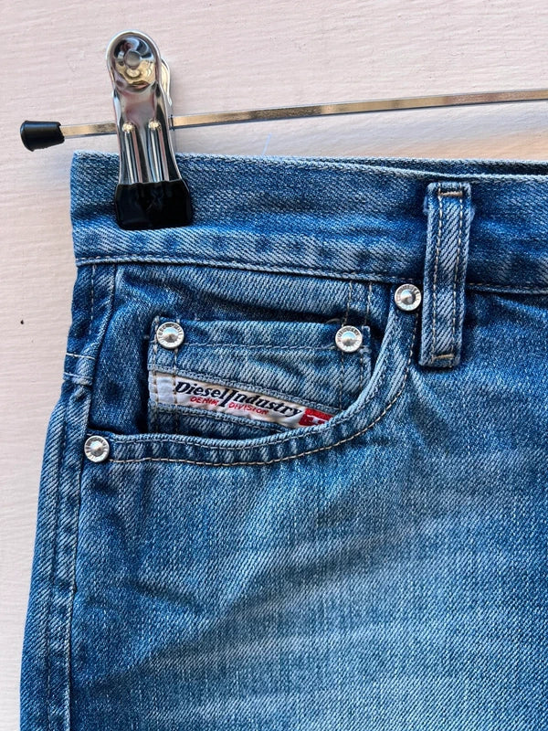 Y2K Diesel Industry Denim Mini Skirt