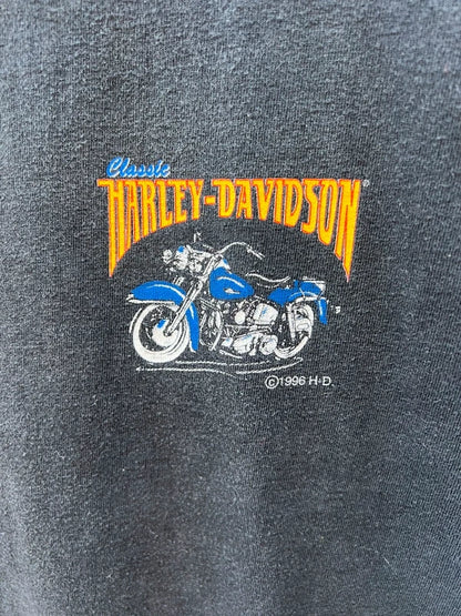 1996 Harley Davidson Henley T-Shirt