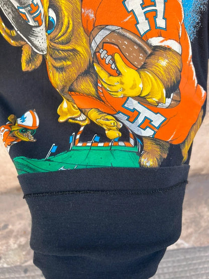 80s Screen Stars Houston Cougars Dirk West Illustration T-Shirt