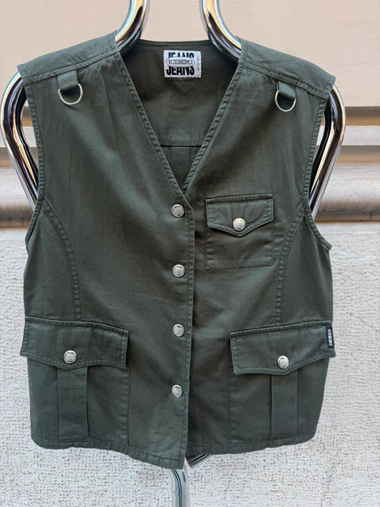 90s Iceberg Jeans Women's Utility Vest