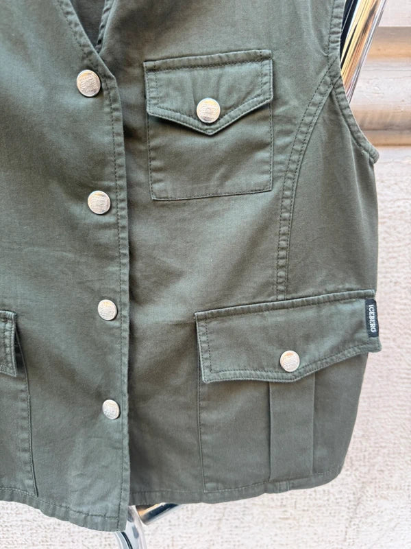 90s Iceberg Jeans Women's Utility Vest