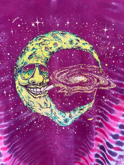 1991 Hanes Grateful Dead Jerry Jasper's Smoking Moon Tie Dye Single Stitch T-Shirt