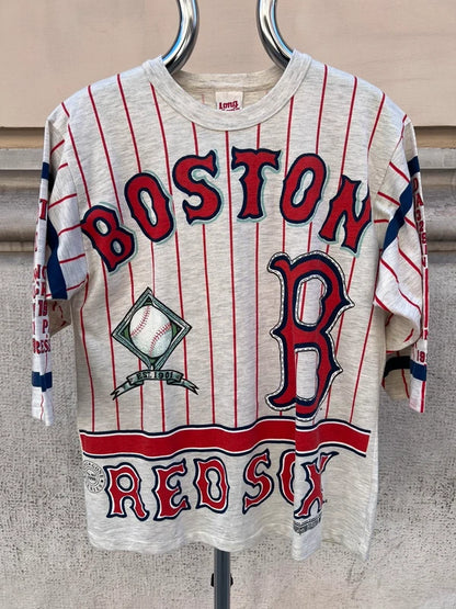 90s Long Gone MLB Boston Red Sox 3/4 Sleeve Single Stitch T-Shirt
