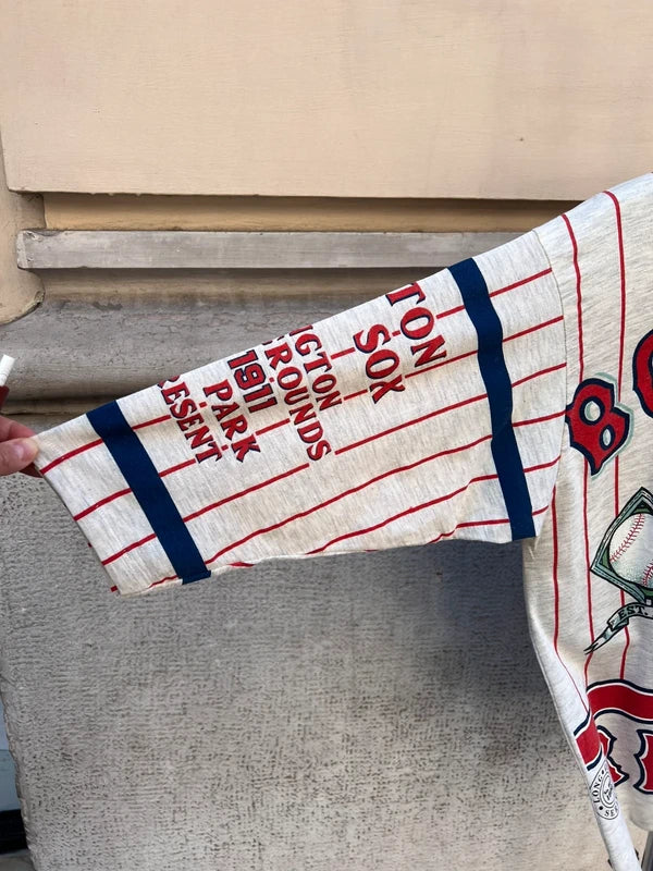 90s Long Gone MLB Boston Red Sox 3/4 Sleeve Single Stitch T-Shirt