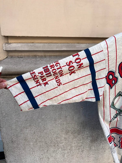 90s Long Gone MLB Boston Red Sox 3/4 Sleeve Single Stitch T-Shirt