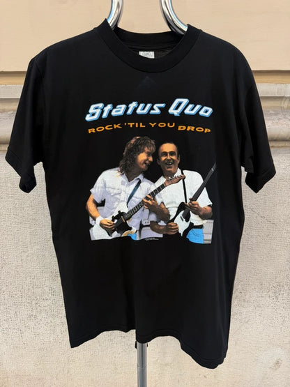 1991 Brockum Status Quo Rock 'Til You Drop Single Stitch T-Shirt