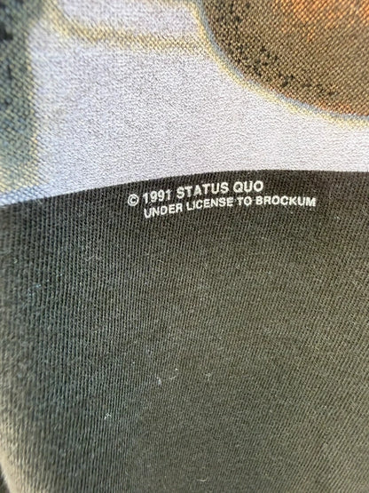 1991 Brockum Status Quo Rock 'Til You Drop Single Stitch T-Shirt