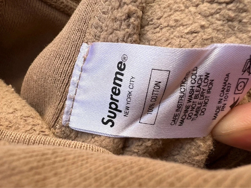 2018 Supreme Sleeve Embroidery Hooded Sweatshirt