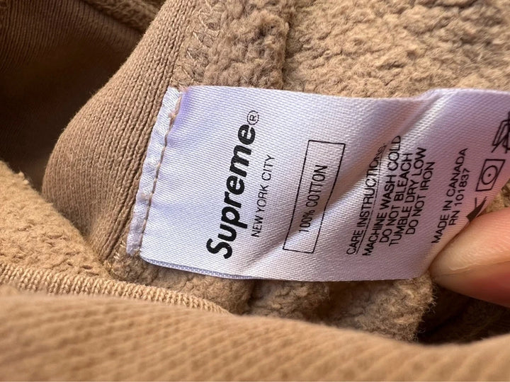 2018 Supreme Sleeve Embroidery Hooded Sweatshirt