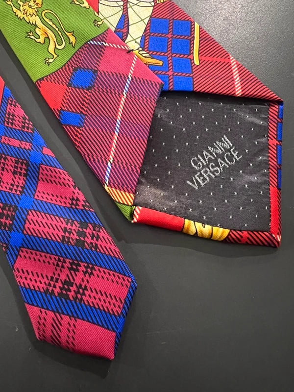 80s Deadstock Gianni Versace Classic Baroque Silk Tie