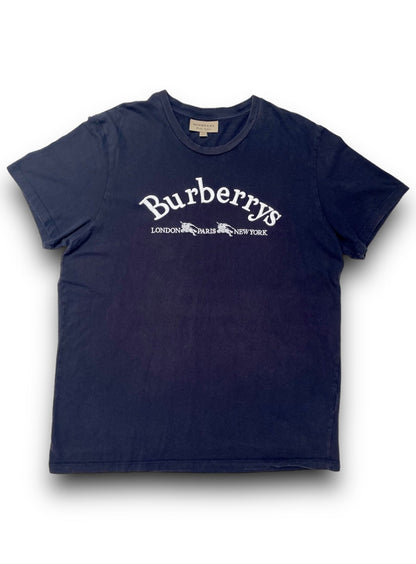 BURBERRYS' CITIES EMBROIDED LOGO T-SHIRT - scenariovintagestore