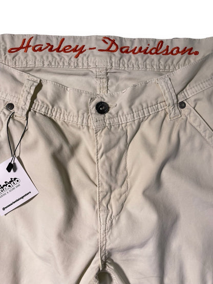 Harley Davidson White Biker Pant - scenariovintagestore